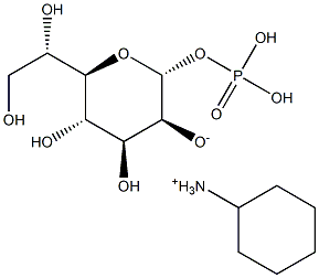 (D-Glycero-a-D-manno-heptopyranosyl)-dihydrogenphosphatecyclohexylammoniumsalt 结构式