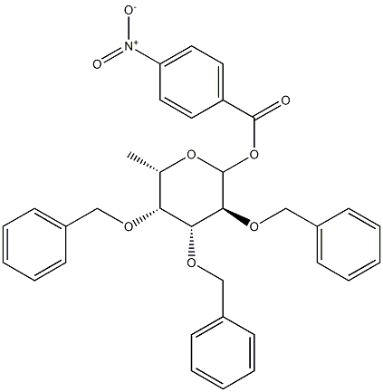 4-Nitrobenzoyl2,3,4-tri-O-benzyl-L-fucopyranose Structure