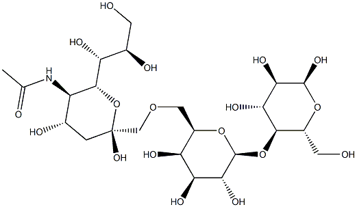 Monosialyllactose 化学構造式