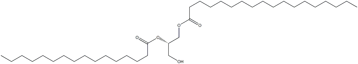 1-octadecanoyl-2-hexadecanoyl-sn-glycerol Structure