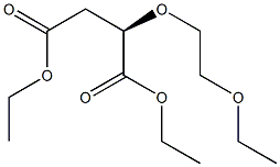 (2R)-Butanedioic acid, 2-(1-ethoxy)ethoxy-, diethyl ester Struktur