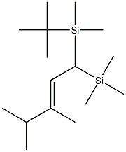 1-(t-Butyldimethylsilyl)-3,4-dimethyl-1-trimethylsilylpent-2-ene Structure