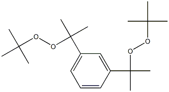 m-Bis(tert-butylperoxyisopropyl)benzene. Struktur