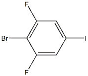 1-IODO-3,5-DIFLUORO-4-BROMOBENZENE,,结构式