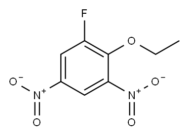 6-氟-2,4-二硝苯基乙基醚, , 结构式