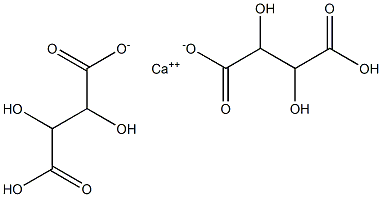 calcium hydrogen tartrate Structure