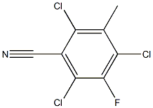 3-Fluoro-5-Cyano Trichlorotoluene Structure