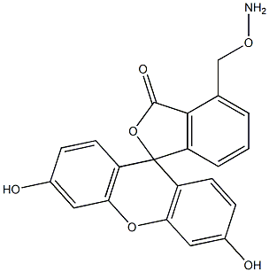 O-(fluoresceinylmethyl)hydroxylamine Structure