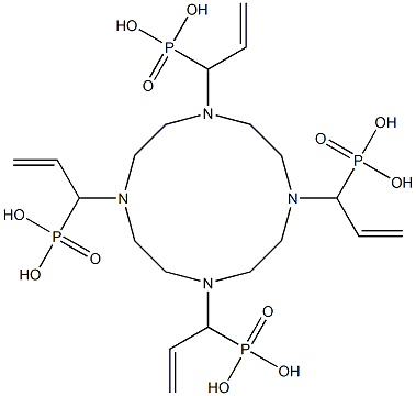 1,4,7,10-tetraazacyclododecane--1,4,7,10-tetrakis(methylene ethylphosphonic acid) 结构式