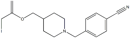  1-(4-cyanobenzyl)-4-(((iodopropen-2-yl)oxy)methyl)piperidine