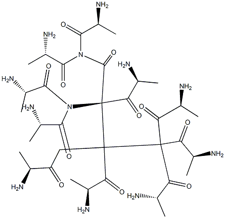 deca(alanyl)valinamide Struktur