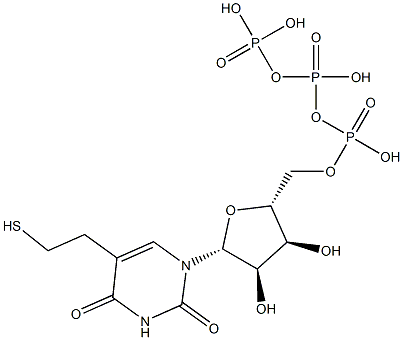 5-(2-mercaptoethyl)uridine triphosphate Struktur