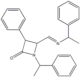 3-phenyl-1-(1-phenylethyl)-4-(1-phenylethyliminomethyl)azetidin-2-one
