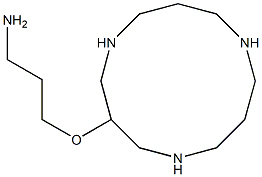 3-(3-aminopropoxy)-1,5,9-triazacyclododecane Structure