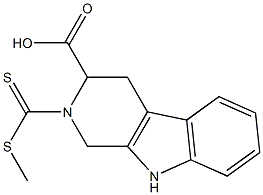 1,2,3,4-tetrahydro-2-methylthiothiocarbonyl-beta-carboline-3-carboxylic acid