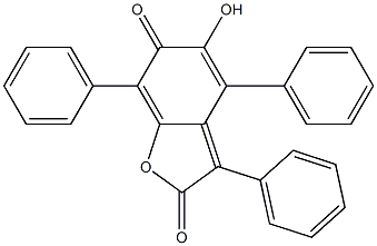 5-羟基-3 , 4 , 7-三苯基-2,6-苯并呋喃二酮, 114590-95-3, 结构式