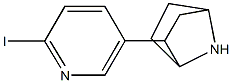 2-(2-iodo-5-pyridyl)-7-azabicyclo(2.2.1)heptane Struktur