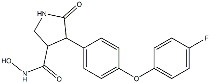 3-(4-(4-fluorophenyloxy)phenyl)-2-oxopyrrolidine-4-hydroxamic acid
