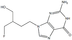 9-(4-fluoro-3-hydroxymethylbutyl)guanine Structure
