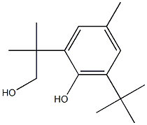 6-t-butyl-2-(hydroxy-t-butyl)-4-methylphenol Struktur