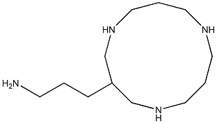 3-(3-aminopropyl)-1,5,9-triazacyclododecane Structure