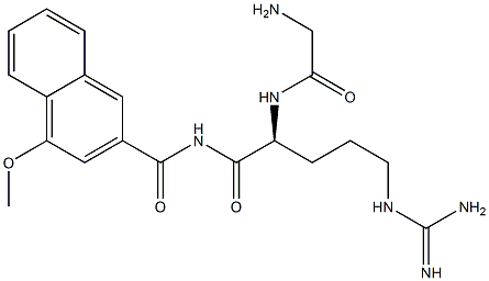 glycyl-arginyl-4-methoxy-beta-naphthylamide Struktur