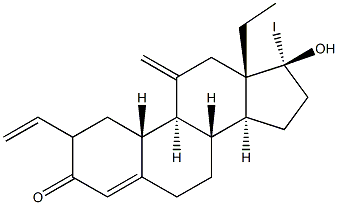 17-iodovinyl-18-methyl-11-methylene-19-nortestosterone