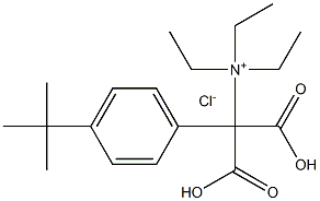(4-(tert-butyldioxycarbonyl)benzyl)triethylammonium chloride Structure