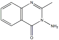 2-methyl-3-amino-(3H)-quinazolin-4-one Struktur