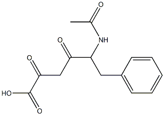 5-acetamido-2,4-dioxo-6-phenylhexanoic acid Struktur