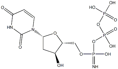 2'-deoxyuridine 5'-imidotriphosphate 结构式