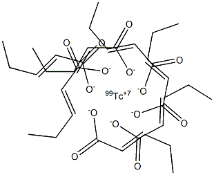喷替酸锝[99MTC], , 结构式
