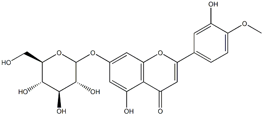 HESPERETIN7-GLUCOSIDE 结构式