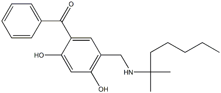 6-TERT-OCTYLAMINO-METHYL-4-BENZOYLRESORCINOL Structure