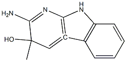 3-HYDROXY-2-AMINO-3-METHYL-9H-PYRIDO(2,3-B)INDOLE Structure