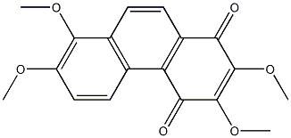 2,3,7,8-TETRAMETHOXY-1,4-PHENANTHRENEQUINONE 结构式