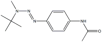 1-(4-ACETAMIDOPHENYL)-3-TERT-BUTYL-3-METHYLTRIAZENE Struktur
