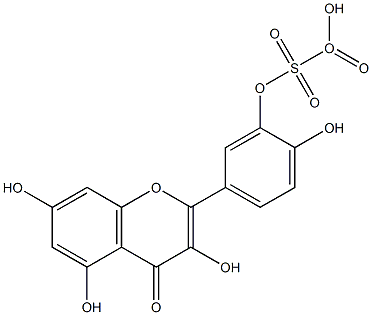 QUERCETIN-3'-O-SULPHATE Structure