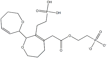 7-OXABICYCLOHEPT-2(3)-ENE,2-METHYLCARBOXYLATE-3-DIETHYLPHOSPHONATE Structure