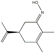 (5R)-5-ISOPROPENYL-2,3-DIMETHYL-2-CYCLOHEXENE-1-ONEOXIME Struktur