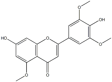 CHRYSIN-5-METHYLETHER Structure