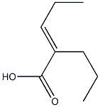 2-PENTENOICACID,2-N-PROPYL- Struktur