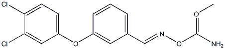 3-(3,4-ジクロロフェノキシ)ベンズアルデヒドO-メチルカルバモイルオキシム 化学構造式