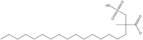 METHYL(2-SULFOMETHYL)OCTADECANOATE 结构式