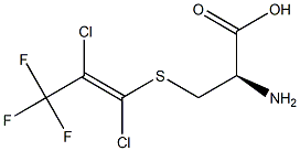 S-(1,2-DICHLORO-3,3,3-TRIFLUORO-1-PROPENYL)-L-CYSTEINE 结构式