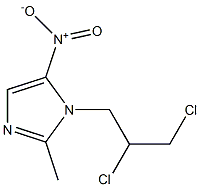 IMIDAZOLE,1-(2,3-DICHLOROPROPYL)-2-METHYL-5-NITRO- Structure