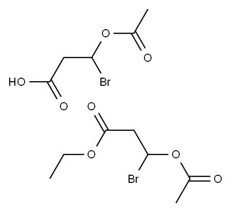 3-ACETOXY-3-BROMOPROPIONICACID,ETHYL3-ACETOXY-3-BROMOPROPIONATE Struktur