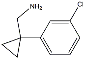 [1-(3-Chlorophenyl)cyclopropyl]methylamine Structure