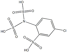 p-Chloroanilinetrisulfonicacid Structure
