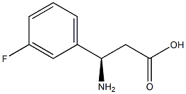 (R)-3-Amino-3-(3-fluoro-phenyl)-propanoic acid Struktur